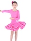 levne Dětské taneční oblečení-Latinské tance Šaty Trénink Viskóza 3/4 délka rukávu