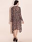 cheap TS Dresses-TS Irregular Hem Leopard Print Dress