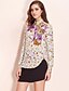 cheap TS Clearance-TS Dovetail Printed Blouse Shirt