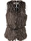 cheap Fur Coats-Sleeveless Collarless Party Faux Fur Vest(More Colors)