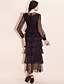 cheap TS Dresses-Black Maxi Dress - Long Sleeve Summer Black