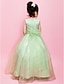 cheap Cufflinks-Ball Gown / A-Line Floor Length Wedding Party Organza / Satin Sleeveless Jewel Neck with Sash / Ribbon / Beading