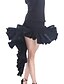 abordables Tenues de danse latine-noir robe flamenco viscose danse latine jupe pour les dames