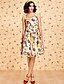 cheap TS Dresses-Yellow Dress - Sleeveless Summer Vintage Yellow