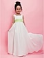 cheap Flower Girl Dresses-Princess Floor Length Flower Girl Dress Wedding Party Cute Prom Dress Chiffon with Sash / Ribbon Fit 3-16 Years