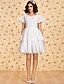 cheap TS Clearance-Vintage Dress Summer Cotton White