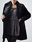 cheap Women&#039;s Furs &amp; Leathers-Long Sleeve Turndown Collar Evening/ Career Imitation Mink Fur Coat