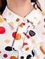 cheap TS Tops-TS Colorful Polka Dot Ruffle Blouse Shirt