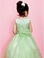 cheap Cufflinks-Ball Gown / A-Line Floor Length Wedding Party Organza / Satin Sleeveless Jewel Neck with Sash / Ribbon / Beading