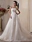 cheap Wedding Dresses-Hall Wedding Dresses Princess Strapless Scalloped-Edge Sleeveless Chapel Train Satin Bridal Gowns With 2024