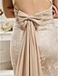 cheap Wedding Dresses-Mermaid / Trumpet Wedding Dresses Sweetheart Neckline Sweep / Brush Train Chiffon Lace Regular Straps Wedding Dress in Color with Bowknot Sash / Ribbon 2020