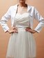 preiswerte Bolero und Tücher-Langarm Satin Party Hochzeit Wraps Mit Mäntel / Jacken