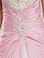 preiswerte Hochzeitskleider-Wedding Dresses Ball Gown Strapless Strapless Chapel Train Organza Bridal Gowns With Ruched Beading 2024