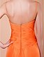 olcso Örömanyaruhák-Szűk szabású Örömanya ruha Szív-alakú Spagettipánt Földig érő Sifon val vel Ráncolt Kristály díszítés Gyöngydíszítés 2022