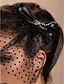 cheap Wedding Veils-Party / Party / Evening Party Accessories Blusher Veils / Charms / Accessory Rhinestone Material Classic Theme / Holiday / Birdcage / Cut Edge