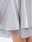 abordables Robes de demoiselle d&#039;honneur-Princesse / Trapèze Les bretelles Mi-long Organza / Taffetas Robe de Demoiselle d&#039;Honneur  avec Ceinture / Ruban / Croisé / Ruché