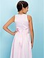 cheap Junior Bridesmaid Dresses-A-Line Floor Length Jewel Neck Satin Spring Junior Bridesmaid Dresses&amp;Gowns With Sash / Ribbon Kids Wedding Guest Dress 4-16 Year