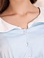 preiswerte TS Oberteile-ts Rüschen Kragen Kontrastfarbe Bluse
