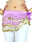 abordables Accessoires de Danse-Danse du ventre Echarpe de hanche de danse du ventre Jeton Billes Femme Entraînement Mousseline de soie / Spectacle