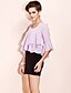 cheap TS Tops-TS Double Ruffle with Flare Sleeve Shirt