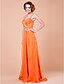 ieftine Rochii Mama Miresei-Sheath / Column Mother of the Bride Dress Sweetheart Neckline Spaghetti Strap Floor Length Chiffon with Ruched Crystals Beading 2022