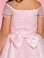 Χαμηλού Κόστους Λουλουδάτα φορέματα για κορίτσια-Πριγκίπισσα Μέχρι τον αστράγαλο Φόρεμα για Κοριτσάκι Λουλουδιών Πρώτη Κοινωνία Χαριτωμένο φόρεμα χορού Οργάντζα με Φιόγκος(οι) Κατάλληλο 3-16 ετών