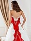 Χαμηλού Κόστους Νυφικά Φορέματα-Αίθουσα Φορεματα για γαμο Γραμμή Α Στράπλες Αμάνικο Ουρά μέτριου μήκους Σατέν Νυφικά φορέματα Με 2024