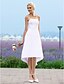 cheap Wedding Dresses-A-Line Wedding Dresses Strapless Asymmetrical Taffeta Strapless Little White Dress with 2021