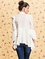 cheap TS Tops-TS VINTAGE Royal Wave Hem Flare Sleeve Shirt