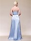 cheap Evening Dresses-Ball Gown Celebrity Style Inspired by Golden Globe Formal Evening Military Ball Dress Strapless Sleeveless Floor Length Satin with Beading Side Draping 2020