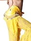abordables Ropa de danza del vientre-dancewear cristal algodón con cinturón de monedas espectáculo de danza del vientre para las damas