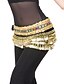 cheap Dance Accessories-Belly Dance Hip Scarves Women&#039;s Training / Performance Polyester Sequin / Coin Natural Hip Scarf