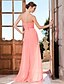 cheap Special Occasion Dresses-Sheath / Column Strapless / Sweetheart Neckline Asymmetrical Chiffon Prom / Formal Evening Dress with Beading / Crystals / Draping by TS Couture® / Split Front