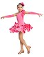 cheap Latin Dancewear-Dancewear Viscose With Rhinestone 3 Tiers Performance Latin Dance Dress For Children More Colors