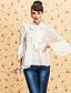 cheap TS Tops-TS VINTAGE Royal Wave Hem Flare Sleeve Shirt