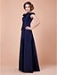 cheap Mother of the Bride Dresses-A-Line V Neck Floor Length Taffeta Mother of the Bride Dress 617 Criss Cross by LAN TING BRIDE®