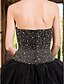 cheap Special Occasion Dresses-Ball Gown Vintage Inspired Dress Quinceanera Formal Evening Floor Length Sleeveless Strapless Satin with Crystals Beading 2024