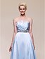 cheap Evening Dresses-Ball Gown Celebrity Style Inspired by Golden Globe Formal Evening Military Ball Dress Strapless Sleeveless Floor Length Satin with Beading Side Draping 2020