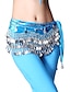 cheap Belly Dancewear-Dancewear 248 Coins Velvet Belly Dance Belt For Ladies More Colors