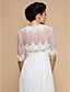 cheap Wraps &amp; Shawls-Tulle Wedding / Party Evening Embroidery Coats / Jackets