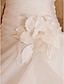 Χαμηλού Κόστους Νυφικά Φορέματα-Φορεματα για γαμο Γραμμή Α Καρδιά Αμάνικο Μακριά ουρά Οργάντζα Νυφικά φορέματα Με Φούστα με πιασίματα Πιασίματα Καλοκαίρι 2023 Γαμήλιο Πάρτυ, Γυναικεία Ρούχα