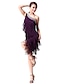 cheap Latin Dancewear-Latin Dance Dress Tassel Crystals / Rhinestones Women&#039;s Performance Sleeveless Natural Cotton Polyester