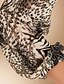 baratos Descontos TS - Até 80% de Desconto-ts ruffle design vestido com estampa de leopardo