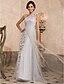 ieftine Rochii de Ocazii Speciale-Ball Gown Elegant Dress Prom Formal Evening Floor Length One Shoulder Tulle with Beading Draping Side Draping 2024