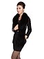 cheap Women&#039;s Coats &amp; Trench Coats-Charming Long Sleeve Fox Fur Collar Mink Fur Bottom Hem Evening/Casual Lambskin Leather Jacket