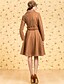 cheap TS Outerwear-TS VINTAGE Self Belted Ruffle Tweed Coat