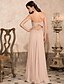 cheap Special Occasion Dresses-Sheath / Column Open Back Pastel Colors Prom Formal Evening Military Ball Dress Strapless Sweetheart Neckline Spaghetti Strap Floor Length Chiffon with Criss Cross Beading 2020