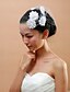 cheap Wedding Veils-Bridal Net With Flowers Women&#039;s Birdcage Veils