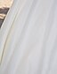 abordables Vestidos de novia-Sala Vestidos de novia Vestido de Gala Barco de cuello Tirantes Comunes Cola de Capilla Satén Vestidos de novia Con Cuentas Apliques 2024