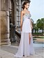 cheap Special Occasion Dresses-Sheath / Column Sweetheart Neckline Asymmetrical Chiffon Dress with Beading / Crystals by TS Couture®